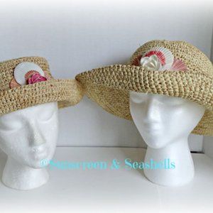 Coord. Mother & Daughter Beach Sun Hats